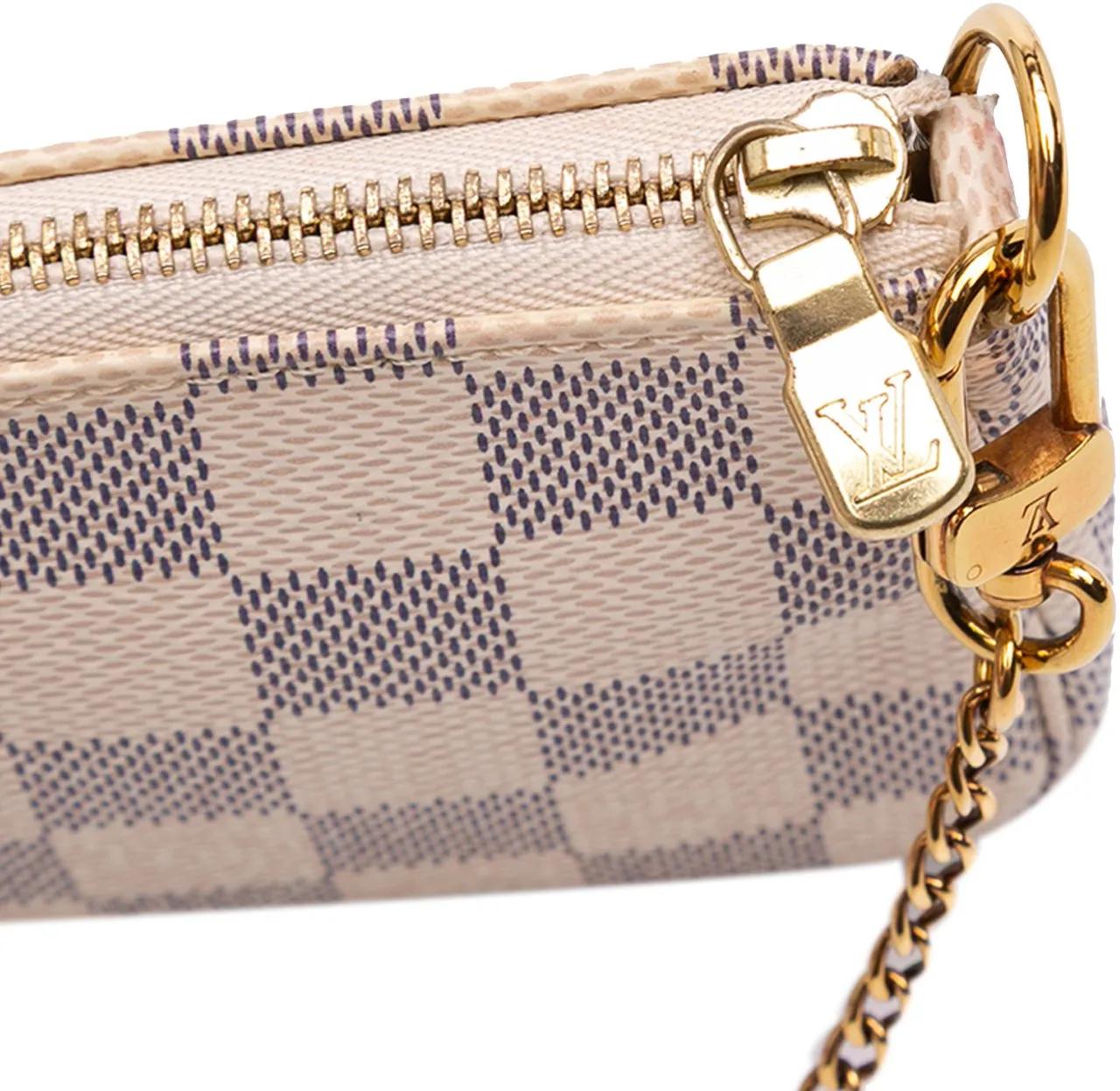 Thumbnail - Louis Vuitton Crossbody Bags - Damier Azur Mini Pochette Accessoires - Gr. unisize - in Weiß - für Damen