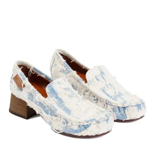 Acne Studios Blue Cotton Shoes Blue Mocassin