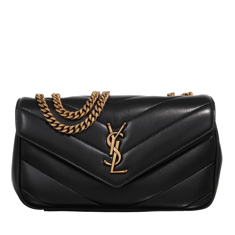Saint Laurent Schultertasche LouLou Small Black