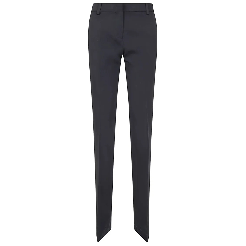 Ermanno Scervino  Tailored Black Trousers With Straight-Leg Silhouet Black