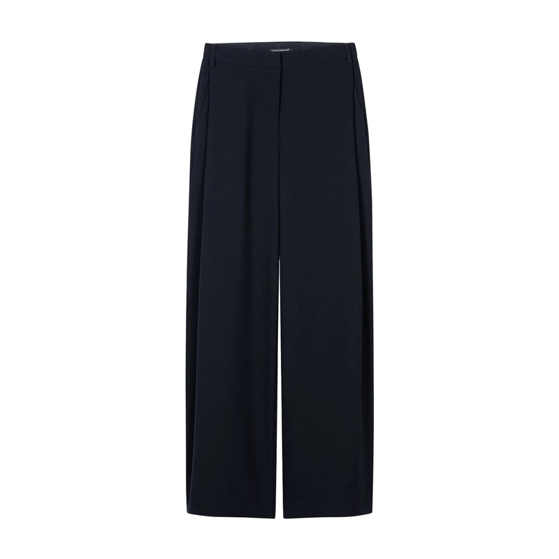 Luisa Cerano  Hose mit Bundfalten dunkelblau
