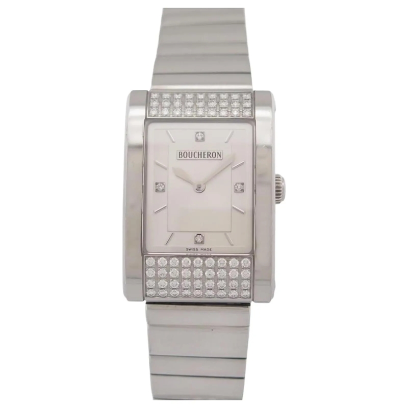 Boucheron Automatikuhr VINTAGE BOUCHERON REFLET ICARE 34 MM QUARTZ KLASSI silber