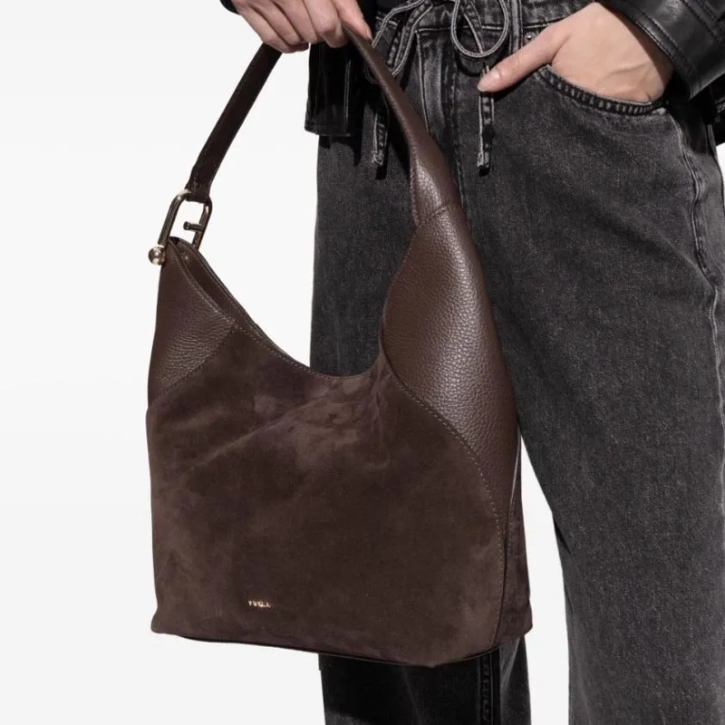 Furla Hobo Bag Furla Lara M Hobo Toni Espresso(Image 3)