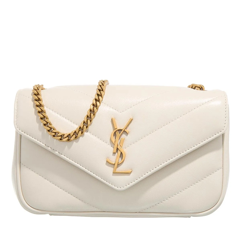 Saint Laurent Crossbody Bag Loulou Mini Cream