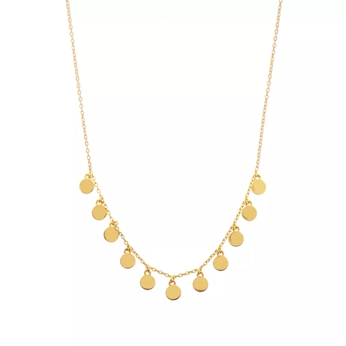 Leaf Necklace Platelet 4 Silver Gold-Plated Collier moyen