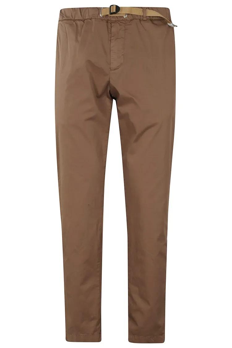 Thumbnail - WHITE SAND - Cotton Pants With Drawstring Waist - Größe 50 - braun