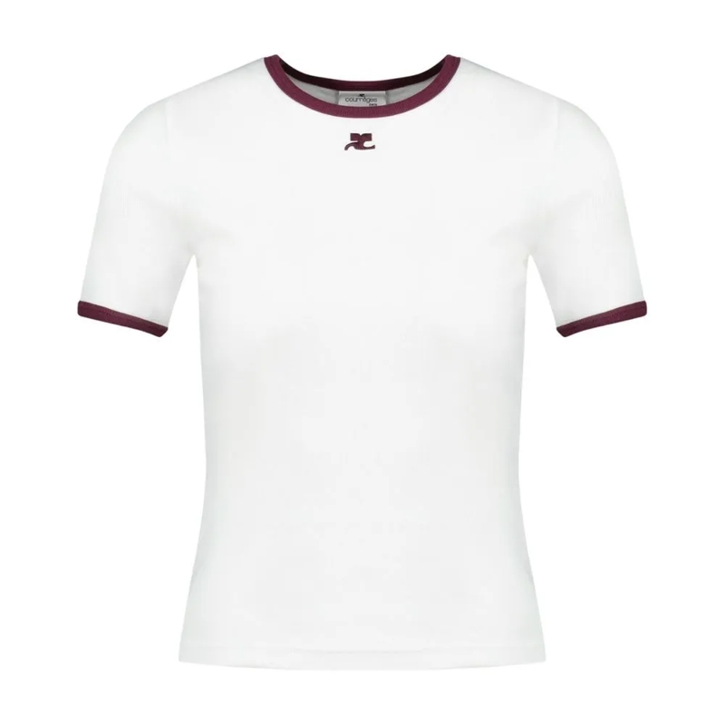 Courrèges T-shirt Signature T-Shirt - Cotton - White White