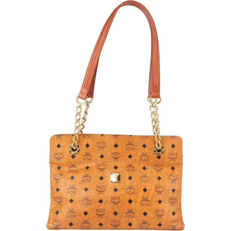 MCM Tote MCM Visetos Monogram Shoulder Bag braun