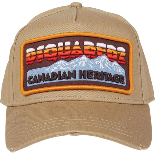 Dsquared2  Canadian Patch Baseball Cap Brown schwarz