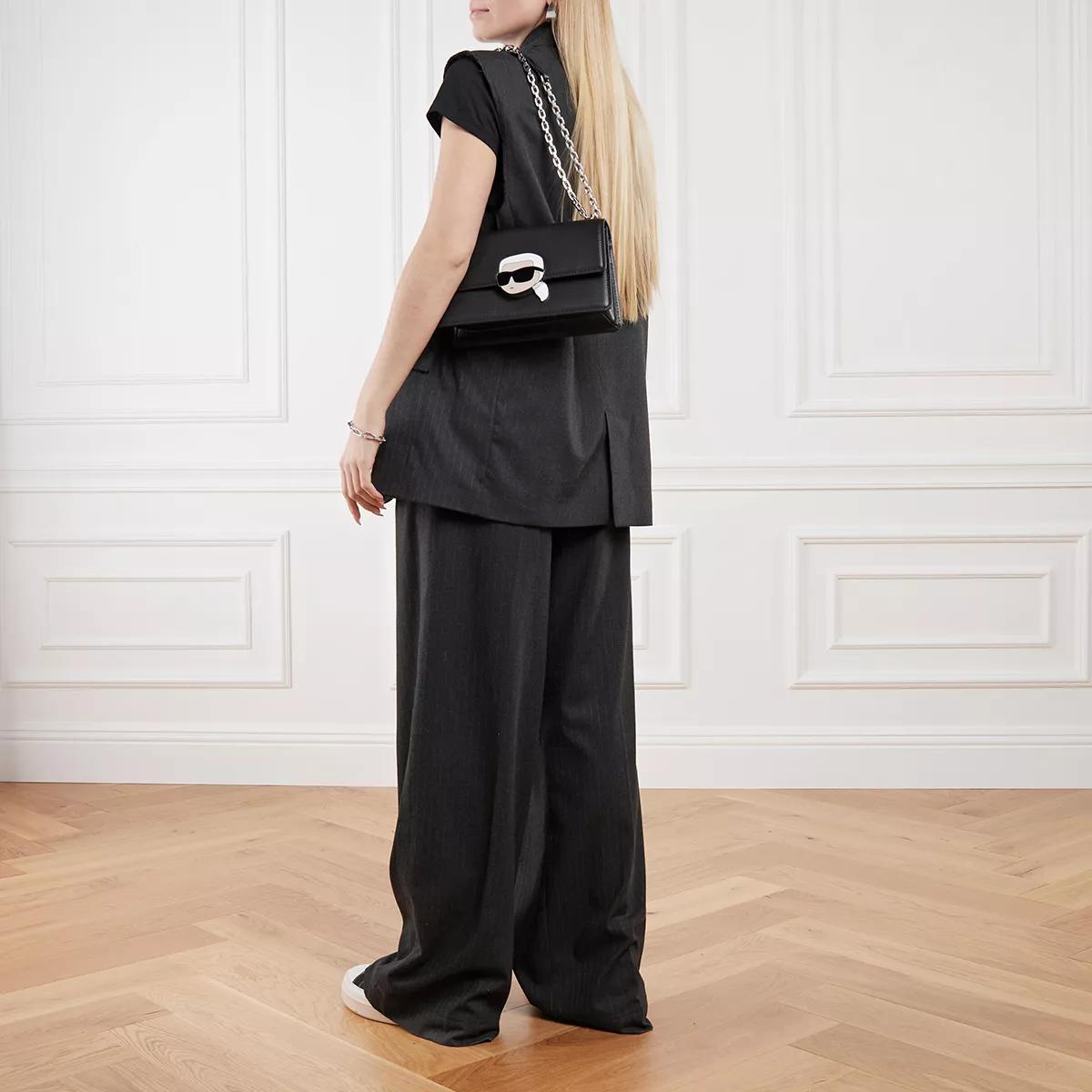 Karl Lagerfeld Crossbody bags K Ikonik 2.0 Leather SHB Lock in zwart