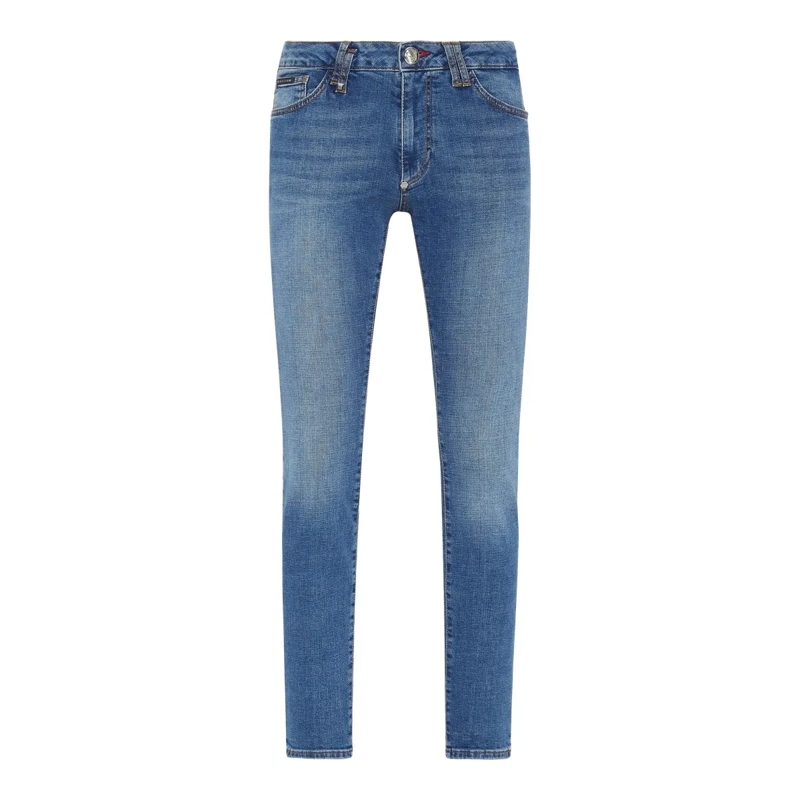 Philipp Plein Skinny-Leg-Jeans Jeans Slim Fit dunkel-blau
