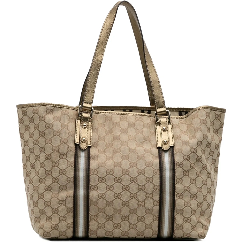 Gucci Shopper Large GG Canvas Jolicoeur Tote braun