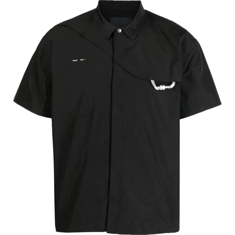 HELIOT EMIL T-shirt ss nylon shirt black schwarz