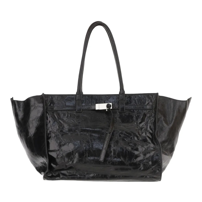 Benedetta Bruzziches Schultertasche Sculpted Leather Bag With Top Handles Black