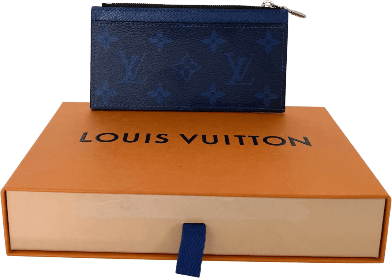 Thumbnail - Louis Vuitton Portemonnaie - Louis Vuitton Taigarama Card Case M30270 Blue - Gr. unisize - in Blau - für Damen