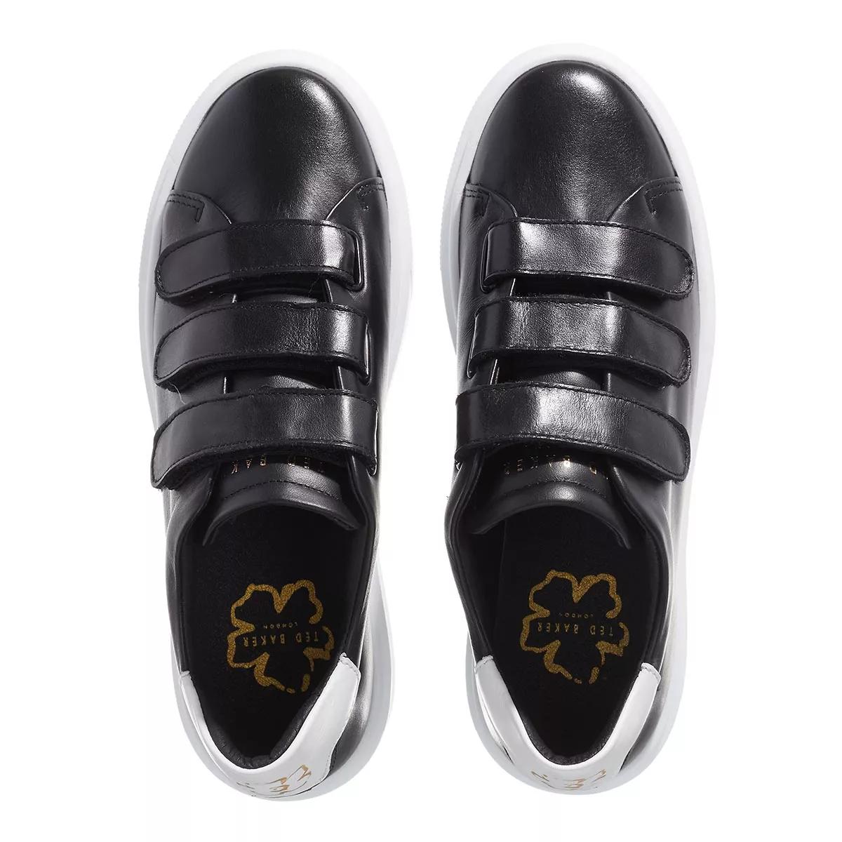 Ted Baker Tayree Double Strap Platform Leather Sneaker Black White