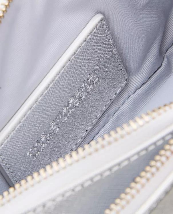 Marc Jacobs Shoppers The Slingshot Dtm Leather Shoulder Bag in zilver