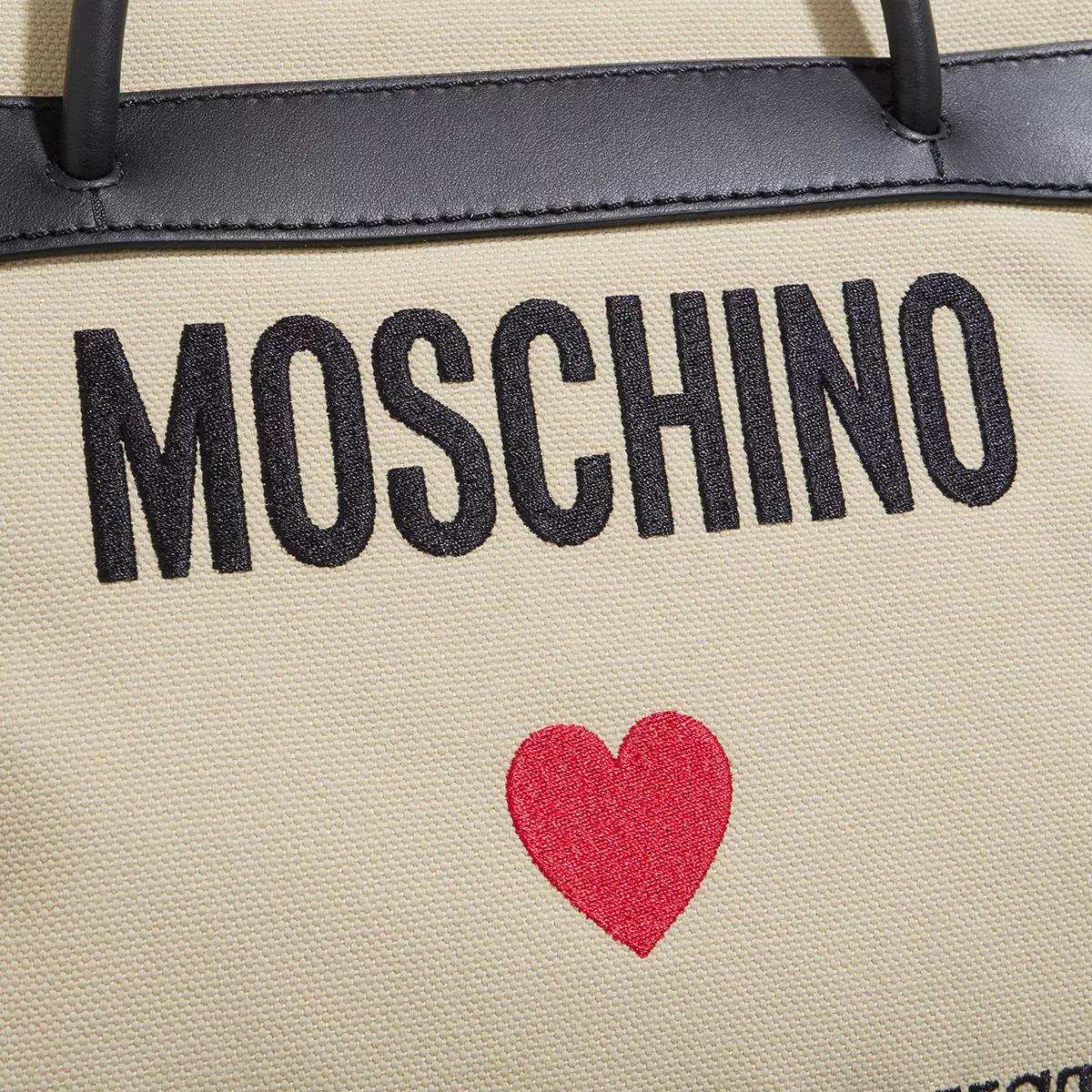 Moschino Totes In Love We Trust-Shopping Bag in beige