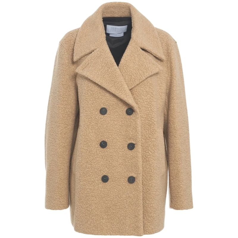 Harris Wharf Übergangsjacke Knit boucle peacoat beige