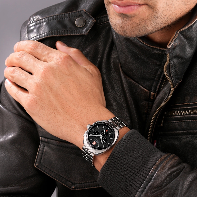 Swiss Military Hanowa Chronograph Quarzuhr Defender silber(Image 5)