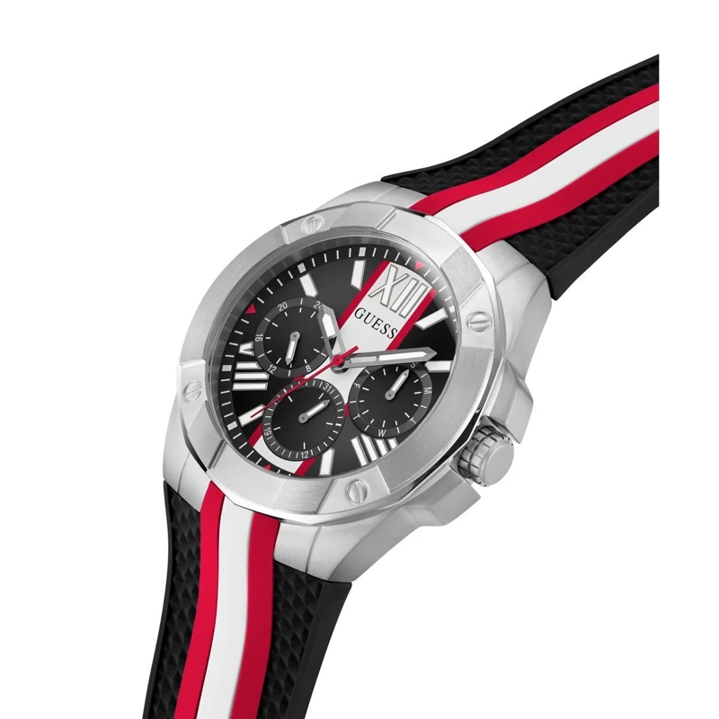 Guess Quarzuhr Quarz Analog Uhr Vette schwarz(Image 7)