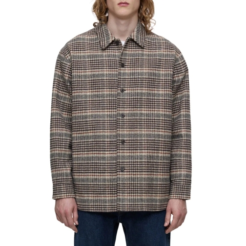 Closed Veste de transition Brown Button-Up Overshirt With Cuffed Sleeves Brown