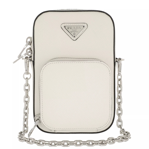 Prada Pocket Crossbody Bag White Minitasche