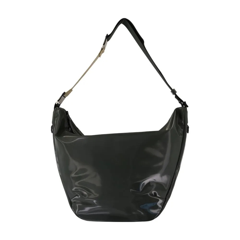 Rains Sac à bandoulière Large Glossy Synthetic Crossbody Bag Black