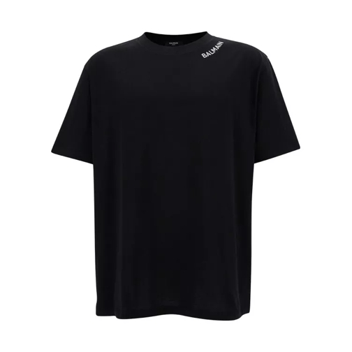 Balmain Black Crewneck T-Shirt Black 