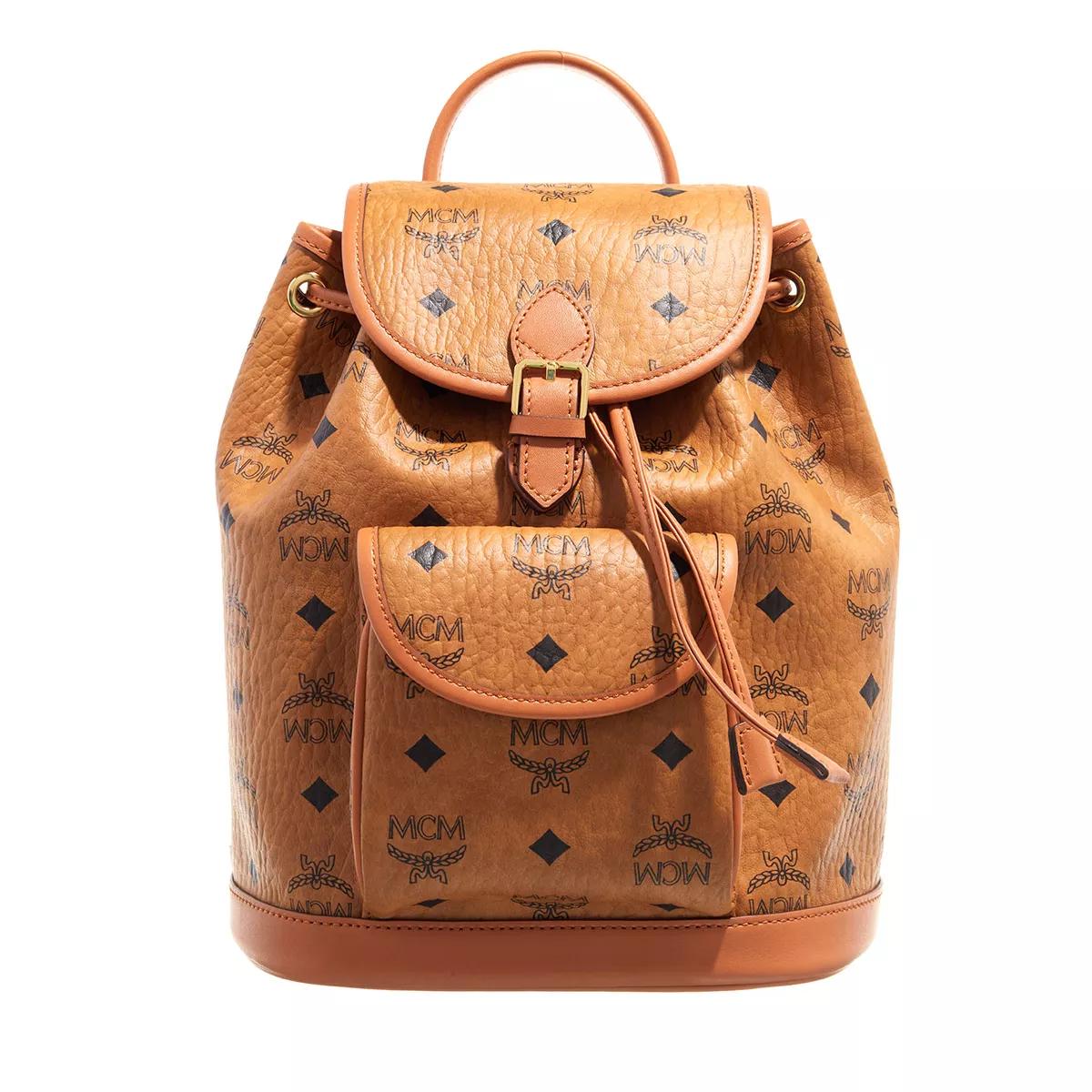 MCM Rucksack - Aren Vi Backpack Mini - Gr. unisize - in Cognacbraun - für Damen