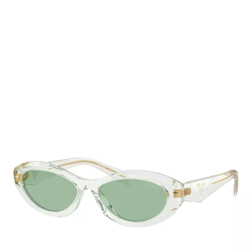 Prada 0PR 26ZS 55 14R20E Transparent Mint Sunglasses