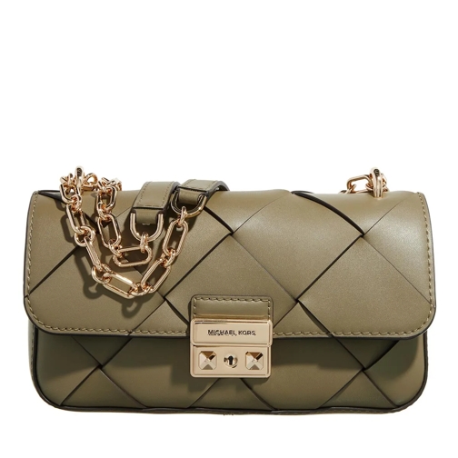 MICHAEL Michael Kors Crossbody Bag Sm Conv Chain Shldr Safari Green