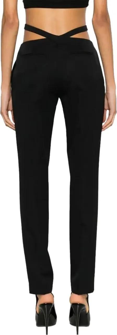 The Attico Tailored High-Waisted Trousers With Cross-Back