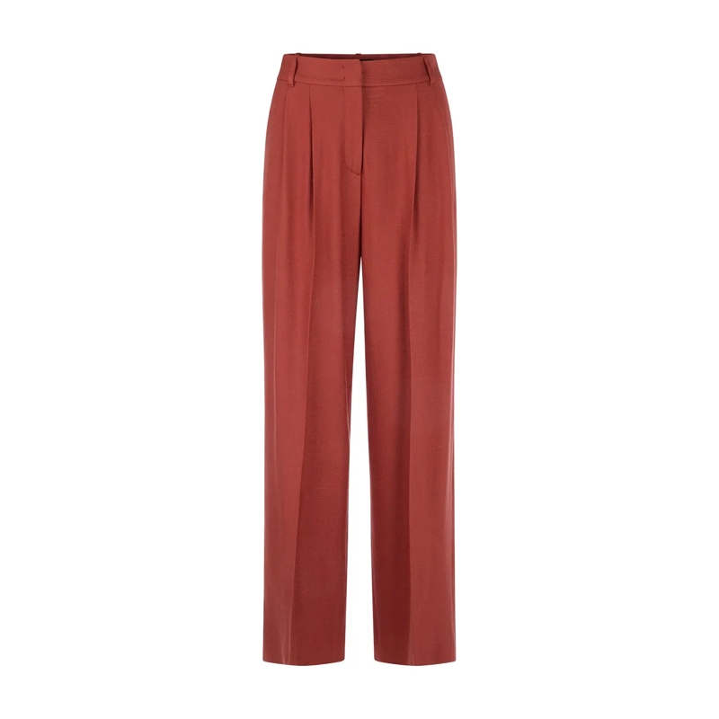 Marc Cain Pantalons décontractés Wide-Leg Hose Wichita rot