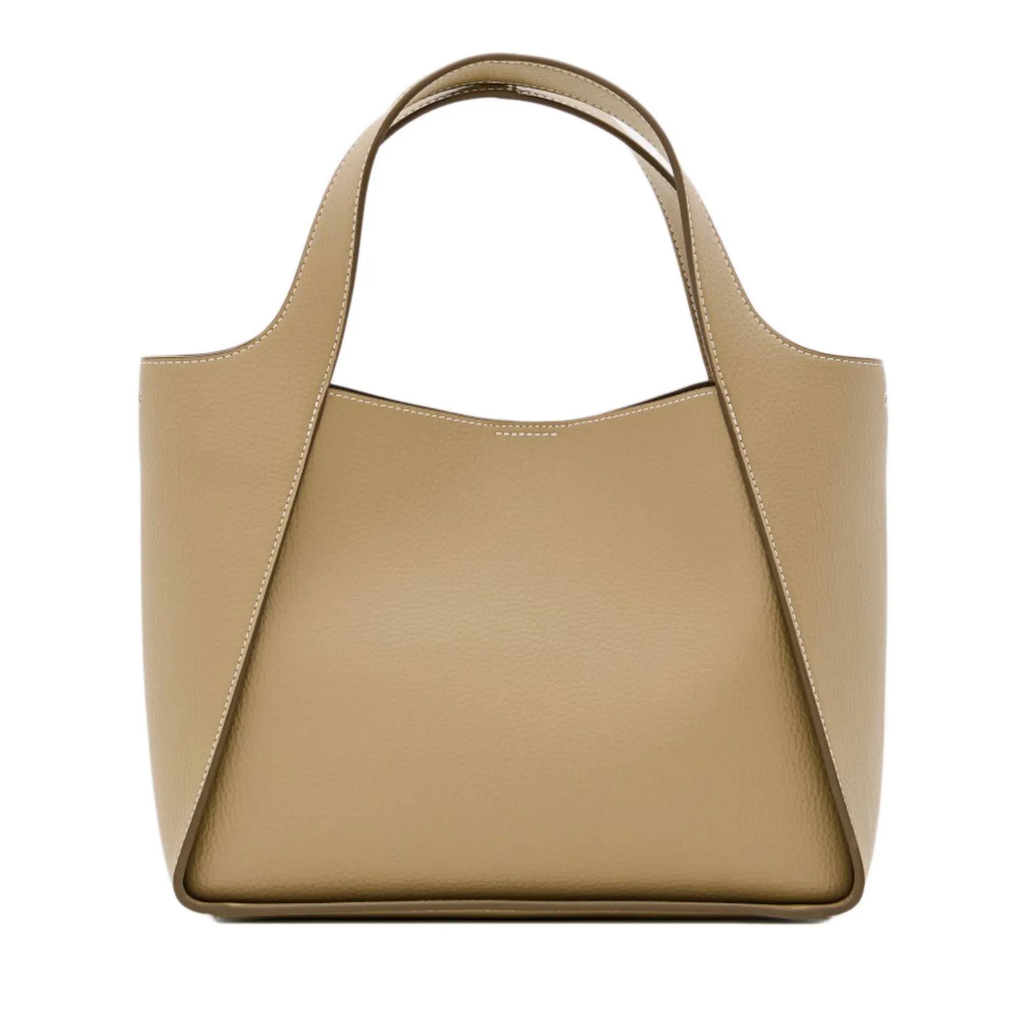 Stella Mccartney Hobo bags Shoulder Bag With Embossed Logo in bruin