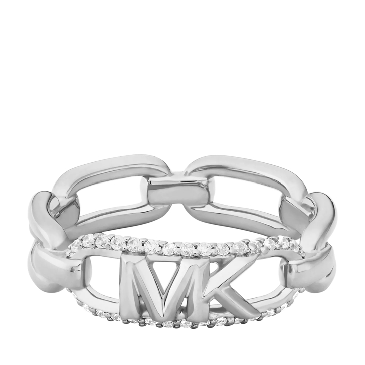 Michael Kors Sterling Silver Pavé Empire Link Chain Ring - MKC1658CZ040001  - Watch Station