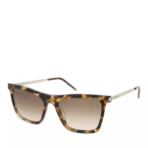 Saint Laurent SL 511-004 55 Woman Acetate Havana-Silver-Brown Sunglasses