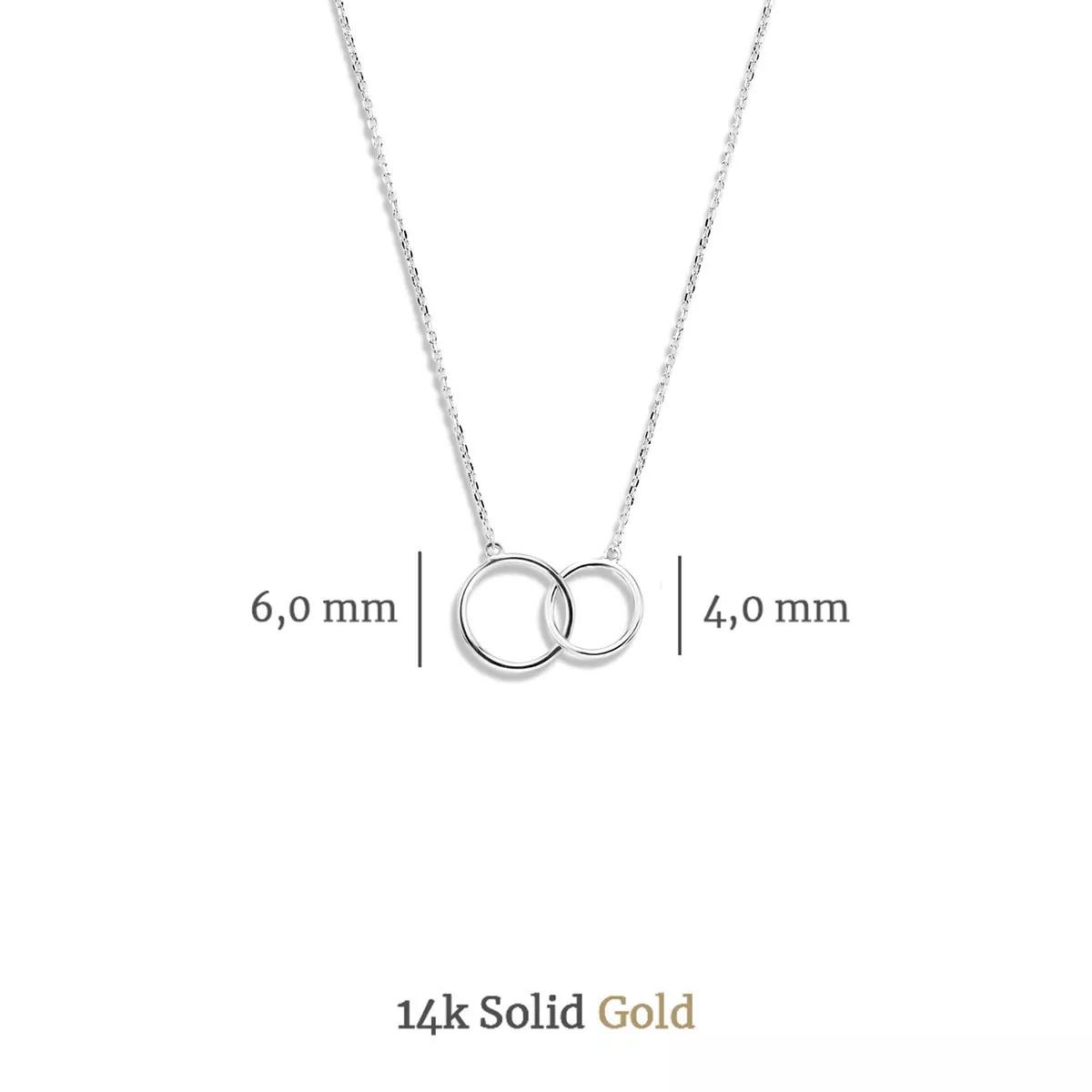Thumbnail - Isabel Bernard Halskette - Saint Germain Loulou 14 Karat Necklace With Circle - Gr. unisize - in Silber - für Damen