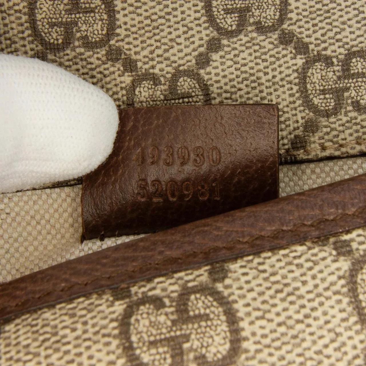Thumbnail - Gucci Bauchtaschen - 2016-2024 GG Supreme Web Neo Vintage Belt Bag - Gr. ONE SIZE - in Braun - für Damen