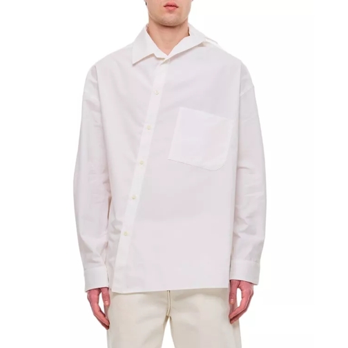 Jacquemus Cuadro Cotton Shirt White 