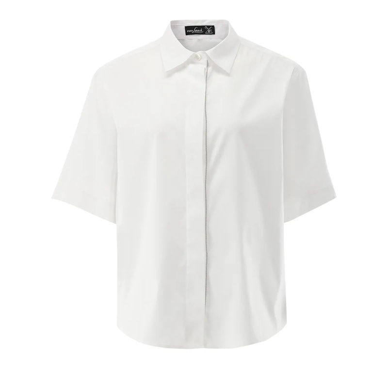 VAN LAACK Bluse Bluse Modern Fit Uni weiss