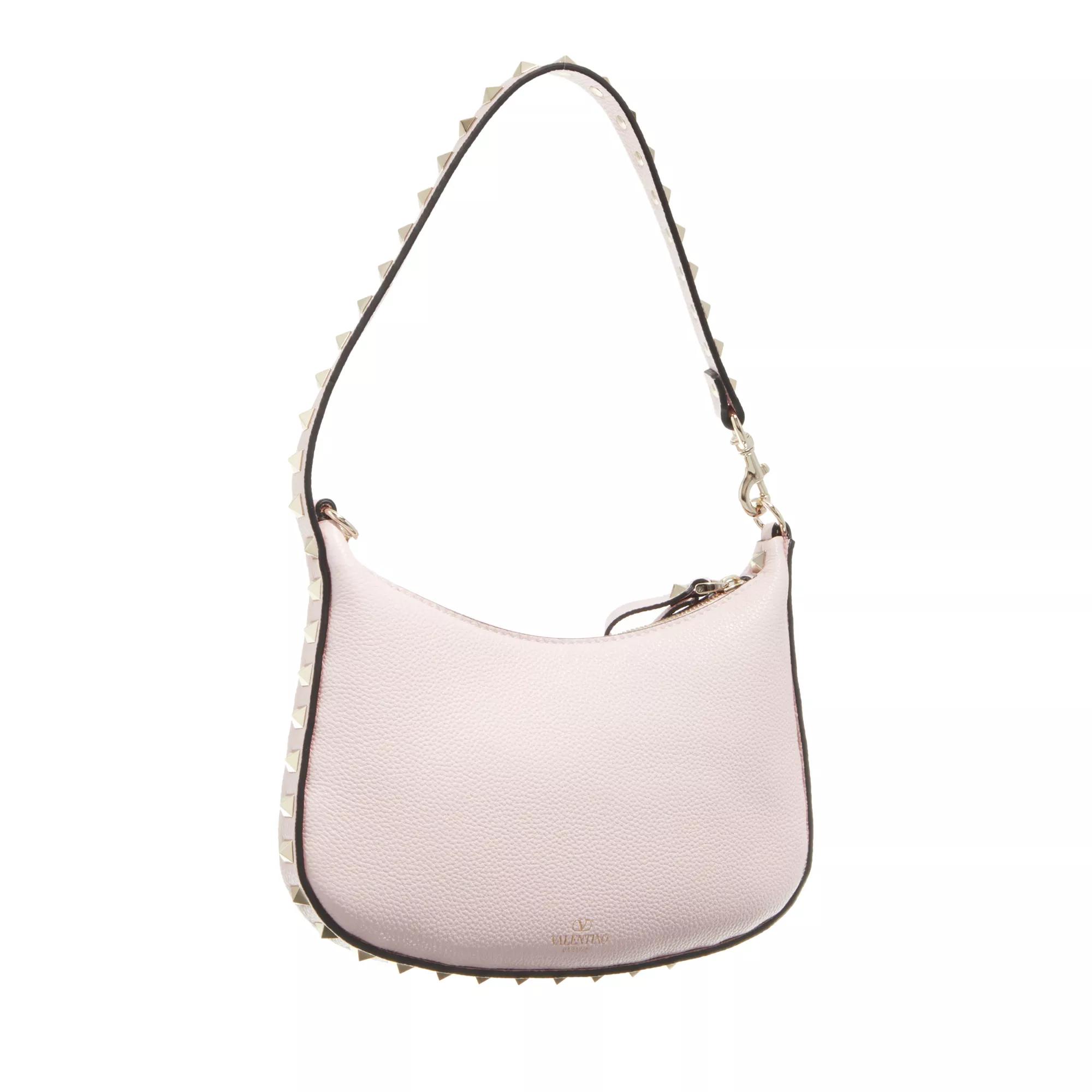 Valentino Garavani Hobo bags Mini Hobo Rockstud in poeder roze