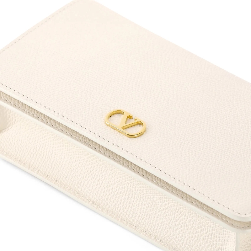 Valentino Garavani Crossbody Bag Umhängetasche mit Logo weiß(Image 3)