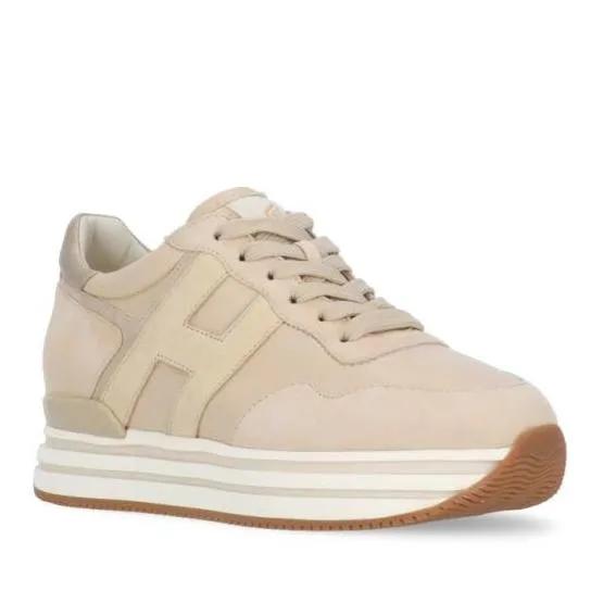 Hogan Low-Top Sneaker - Midi H222 Sneakers - Gr. 35 (EU) - in Beige - für Damen