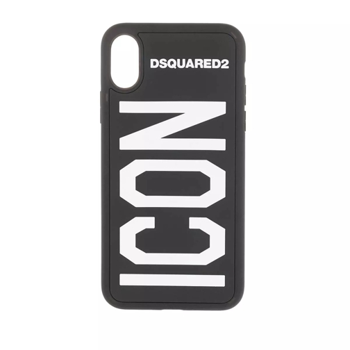 Dsquared2 iPhone X Icon Smartphone Case Black/White Handyhülle