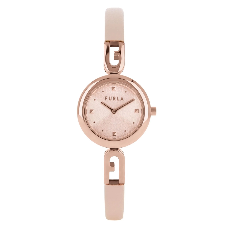 Furla Quarzuhr Analoge Uhr Furla Bangle Leather rosa