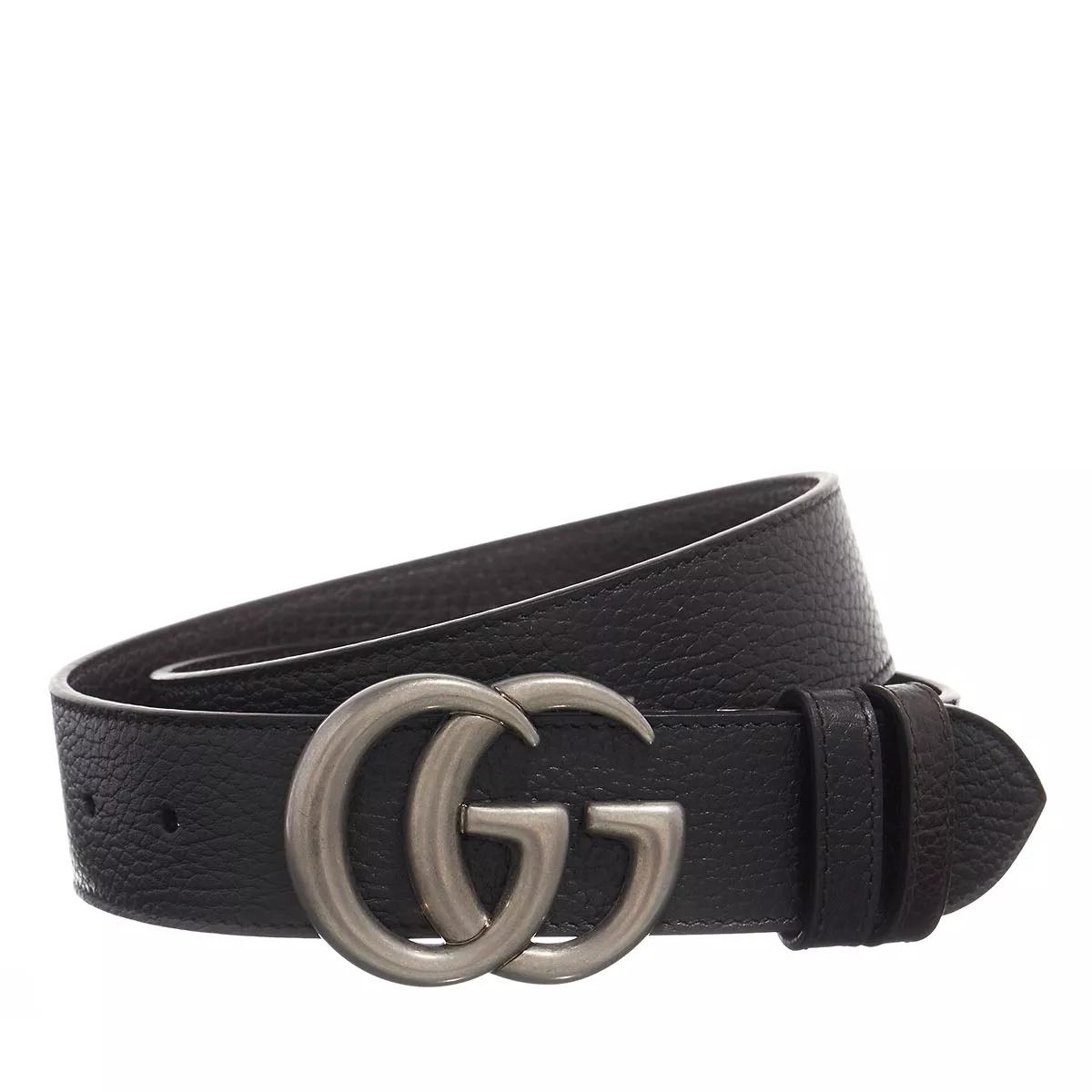 Gucci Marmont Black Belt Double G 2 Cm
