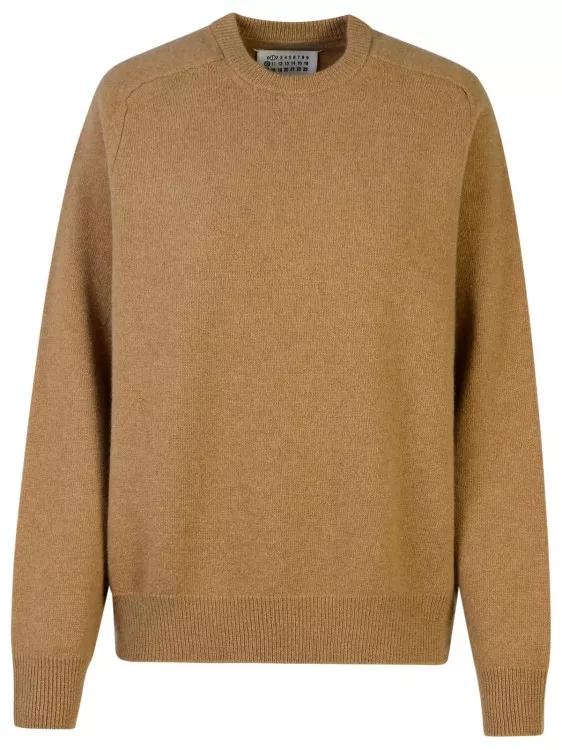 Maison Margiela - Beige Wool Sweater - Größe S - brown