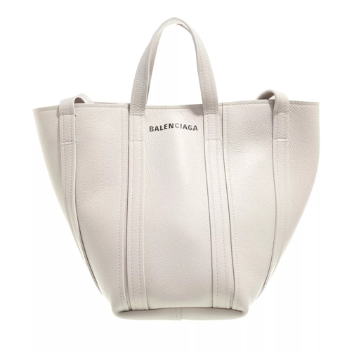 Balenciaga Everyday Small North-South Shoulder Bag Leather Chalky White Tote