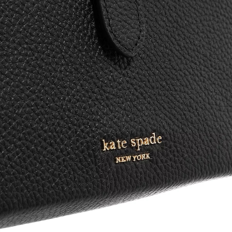 Kate Spade New York Crossbody Bag Hudson Pebbled Leather Double Zip Crossbody Black(Image 4)